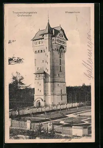 AK Grafenwöhr, Truppenübungsplatz, Wasserturm