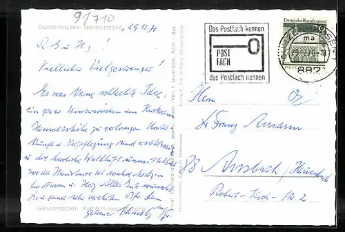 AK Gunzenhausen, Hensoltshöhe