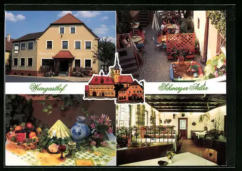 AK Wiesenbronn, Weingasthof Schwarzer Adler