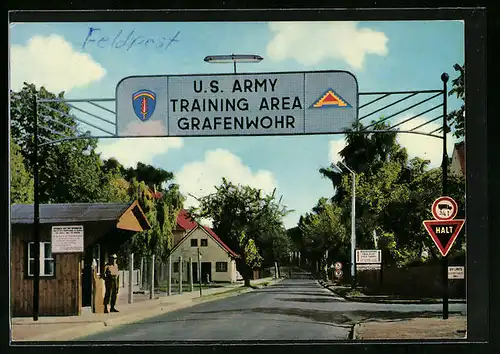 AK Grafenwöhr, Truppenübungsplatz, Eingang US-Militärbasis