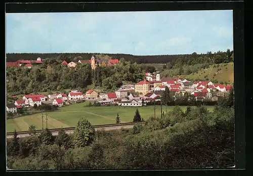 AK Möhren, Blick auf Dorf