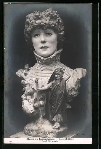 AK Schauspielerin Sarah Bernhardt, Büste der Schönheit