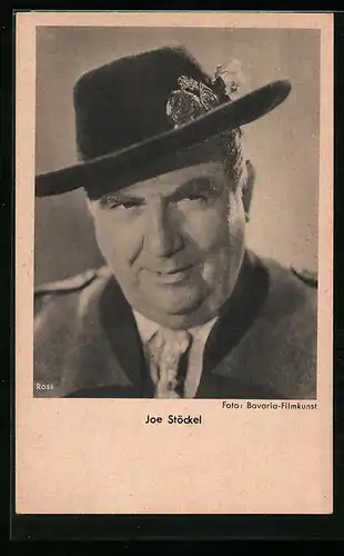 AK Schauspieler Joe Stöckel mit Hut