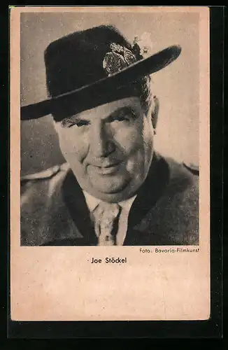 AK Schauspieler Joe Stöckel mit Hut
