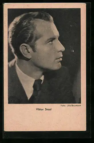 AK Schauspieler Viktor Staal im Profil