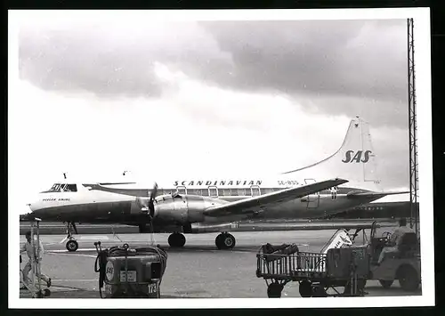 Fotografie Flugzeug Niederdecker, Passagierflugzeug der SAS, Kennung SE-BSS