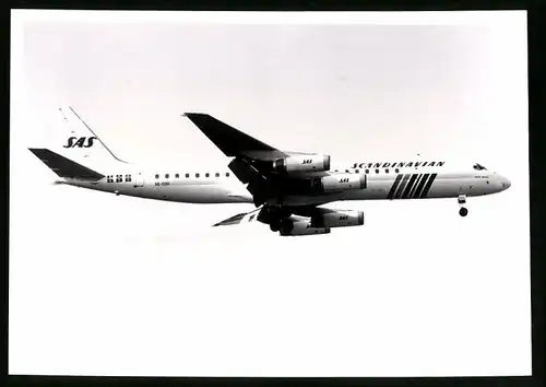 Fotografie Flugzeug Douglas DC-8, Passagierflugzeug der SAS, Kennung SE-DDU