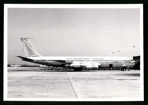 Fotografie Flugzeug Boeing 707, Passagierflugzeug der Suid-Afrikaanse Lugdiens, Kennung ZS-SAE