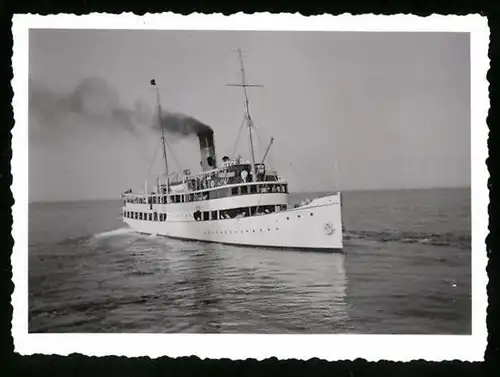 Fotografie Dampfer Frigga, Passagierschiff auf See