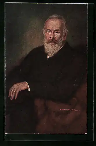 Künstler-AK Prinzregent Luitpold auf Sessel