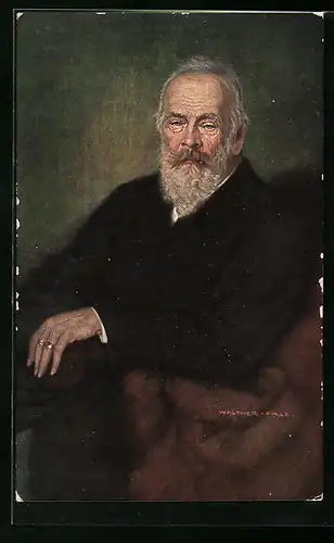 Künstler-AK Prinzregent Luitpold auf Sessel