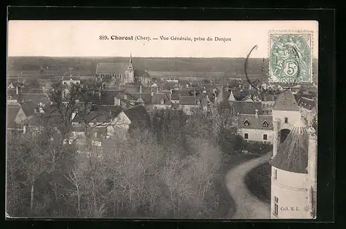 AK Charost, Vue générale, prise du Donjon