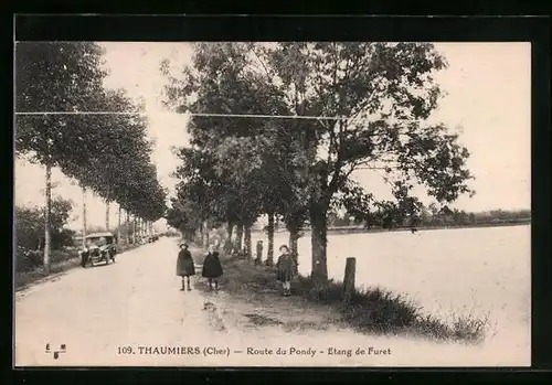 AK Thaumiers, Route du Pondy, Etang de Furet