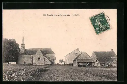 AK Savigny-en-Septaine, L`Eglsie