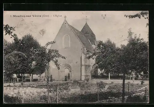 AK Moulins-sur-Yèvre, L`Eglise