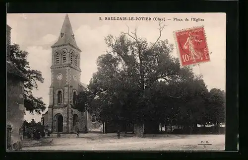 AK Saulzais-Le-Potier, Place de l`Eglise