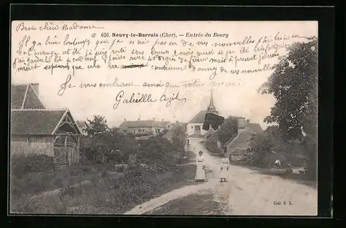 AK Neuvy-le-Barrois, Entree du Bourg
