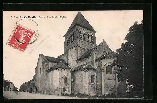 AK La Celle-Bruere, Abside de l`Eglise