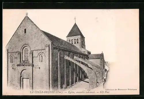 AK La Celle-Bruère, Eglise, ensemble sud-ouest