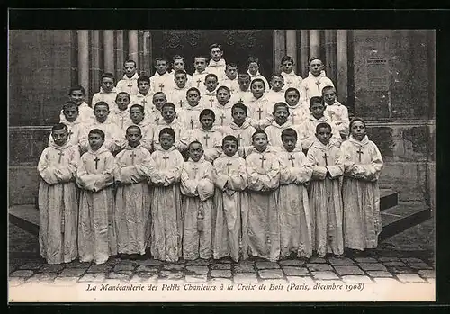 AK Croix de Bois, La Manecanterie des Petits Chanteurs a la Croix de Bois, 1908