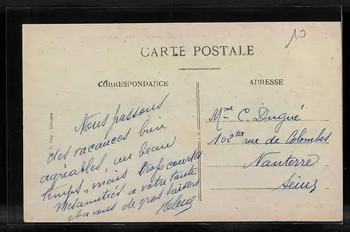 AK Massay, Vue generale, rue de la Poste