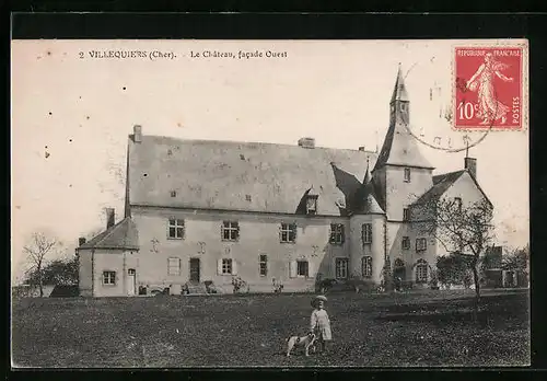 AK Villequiers, Le Château, Facade Ouest