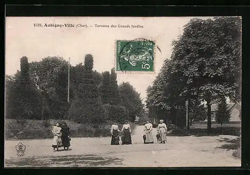 AK Aubigny-Ville, Terrasse des Grand Jardins