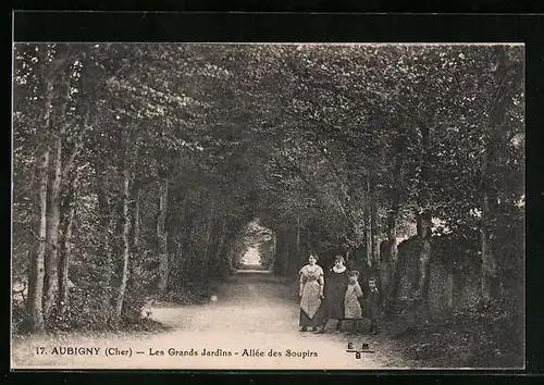 AK Aubigny, Les Grands Jardins, Allée des Soupirs