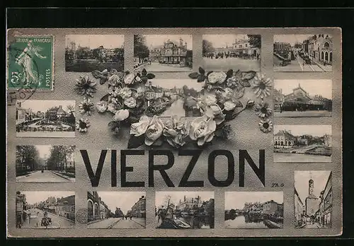 AK Vierzon, Souvenir, Teilansichten