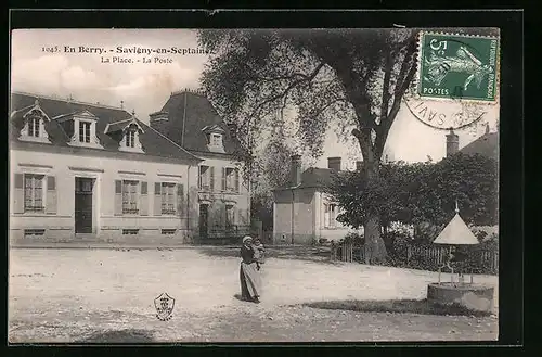 AK Savigny-en-Septain, La Place