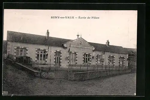 AK Sury-en-Vaux, Ecole de Filles