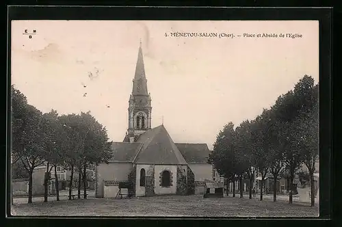 AK Ménetou-Salon, Place et Abside de l`Eglise
