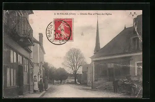 AK St-Palais, Grande Rue et Place l`Eglise