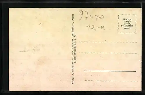 AK Zeil a. M., Strassenpartie an der alten Stadtmauer, Turm, Schule