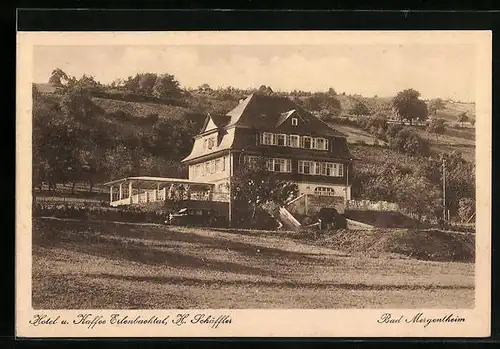 AK Bad Mergentheim, Hotel und Cafe Erlenbachtal