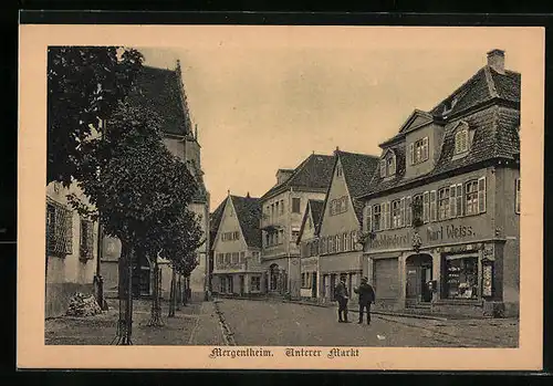 AK Bad Mergentheim, Unterer Markt