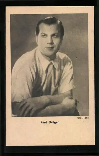 AK Schauspieler René Deltgen mit gegeltem Haar