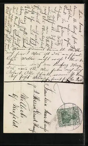 AK Schauspielerin Emmy Wehlen in festlichem Kleid