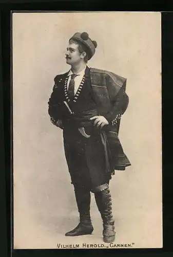 AK Schauspieler Vilhelm Herold in Carmen