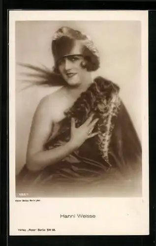 AK Schauspielerin Hanni Weisse in aufreizendem Kleid