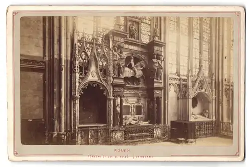 Fotografie unbekannter Fotograf, Ansicht Rouen, Tombeau du Duc de Breze