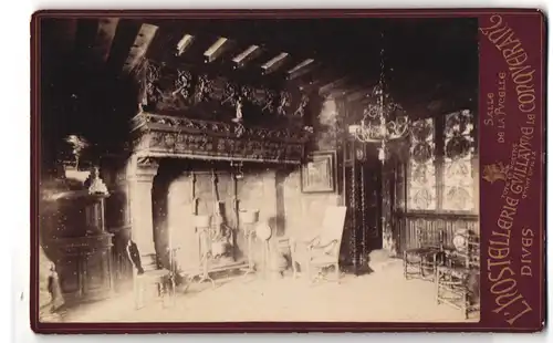 Fotografie F. Postel, Louviers, Rue de l`Hotel de Ville 32, Ansicht Dives-sur-Mer, Hostellerie de Guillaume-le-Conqueran