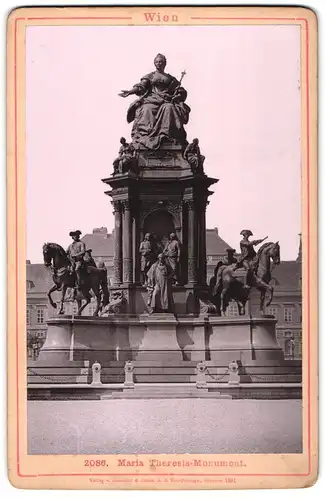 Fotografie Römmler & Jonas, Dresden, Ansicht Wien, Blick auf das Maria Theresia-Monument