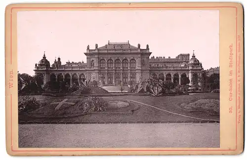 Fotografie Römmler & Jonas, Dresden, Ansicht Wien, Blick auf den Cur-Salon im Stadtpark