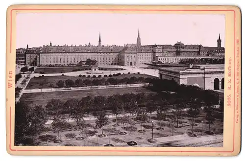 Fotografie Römmler & Jonas, Dresden, Ansicht Wien, Blick auf die K. k. Hofburg