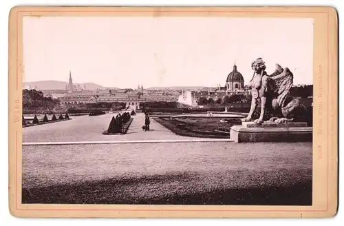 Fotografie Römmler & Jonas, Dresden, Ansicht Wien, Blick auf die Stadt vom Belvedere