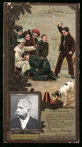 Sammelbild A Lefevre-Utile, Chocarne-Moreau, La Main Chaude, Jugendstil