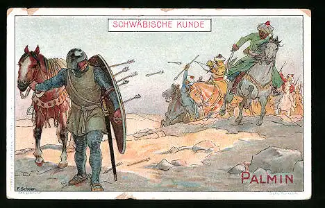 Sammelbild Palmin feinstes Cocosfett, H. Schlinck & Cie. AG. Hamburg, Schwäbische Kunde, Serie 121, Bild 2