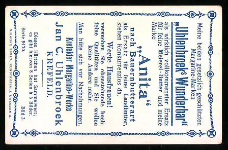 Sammelbild Krefelder Margarine-Werke Jan C. Uhlenbroek, Die Post in Mexiko