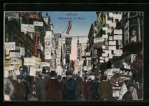 AK Leipzig, Petersstrasse zur Leipziger Messe
